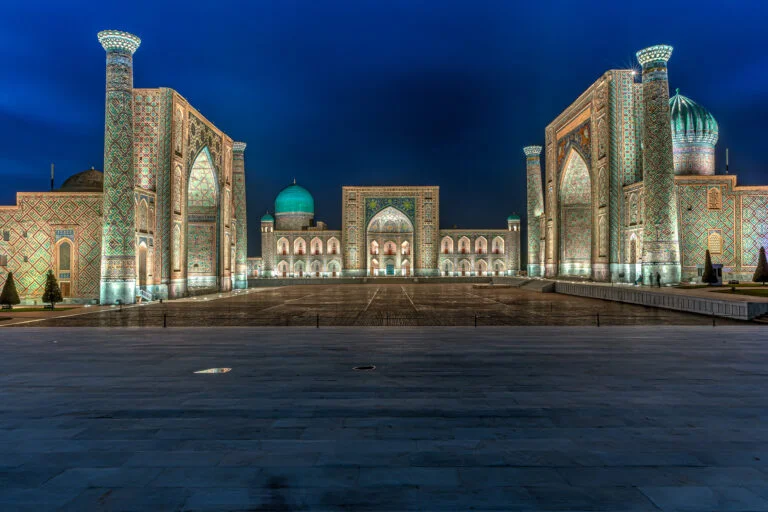 Samarkand. Night Registan